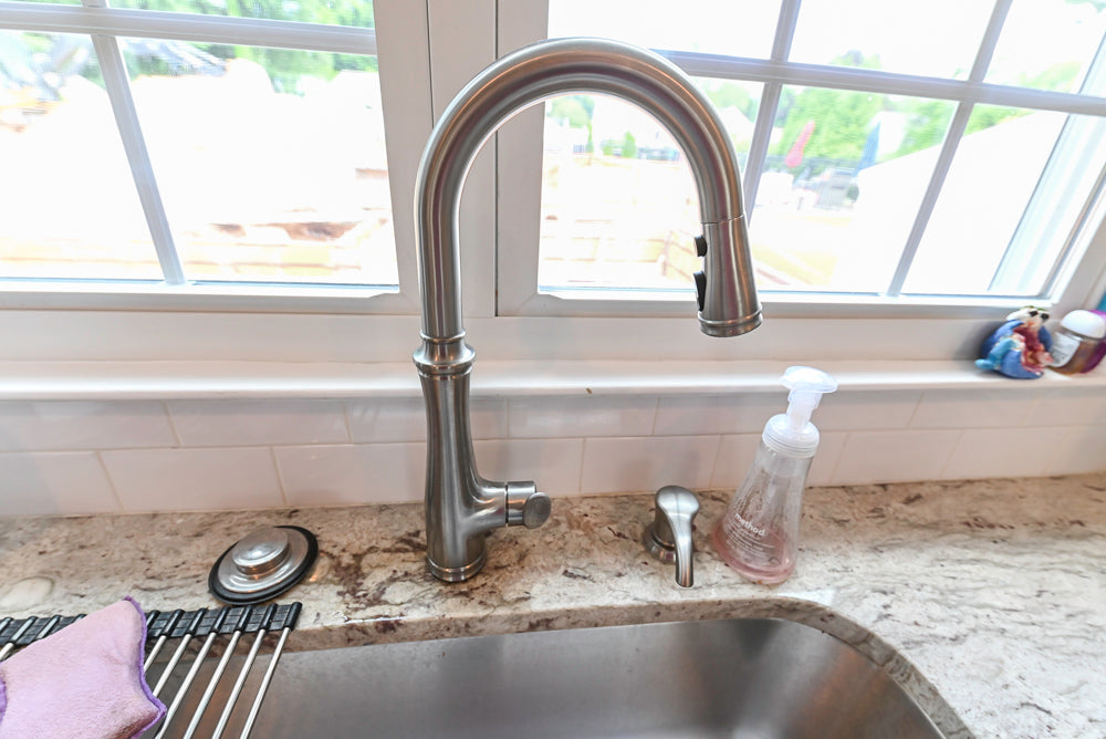 Cozy Charm: Traditional White Kitchen with Island & Appliance Package