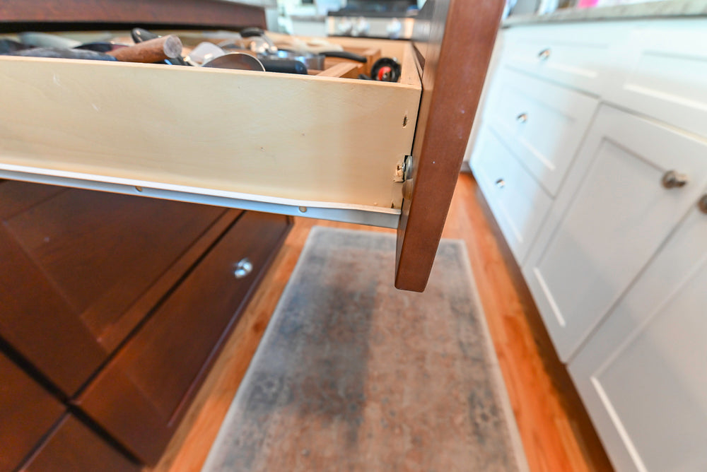 Cozy Charm: Traditional White Kitchen with Island & Appliance Package