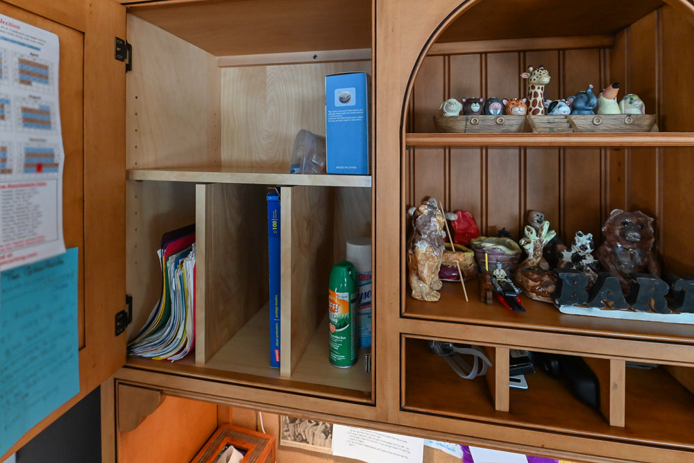 Large Traditional Wooden Kitchen with Island, Desk Area and Appliances
