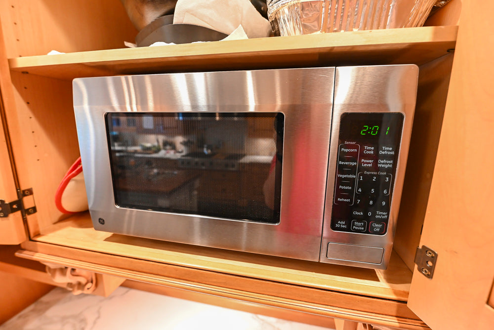 Large Traditional Wooden Kitchen with Island, Desk Area and Appliances