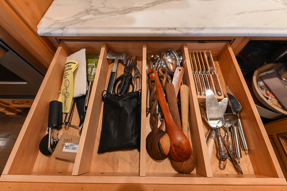 Large Traditional Wooden Kitchen with Island, Desk Area and Appliances