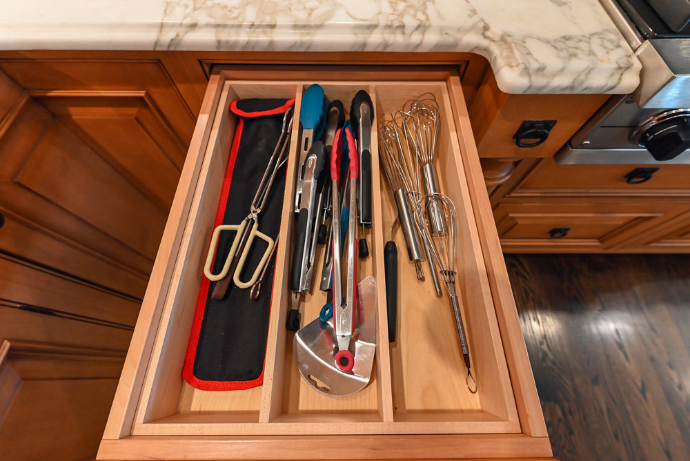 Large Traditional Wooden Kitchen with Island, Desk Area and Appliances