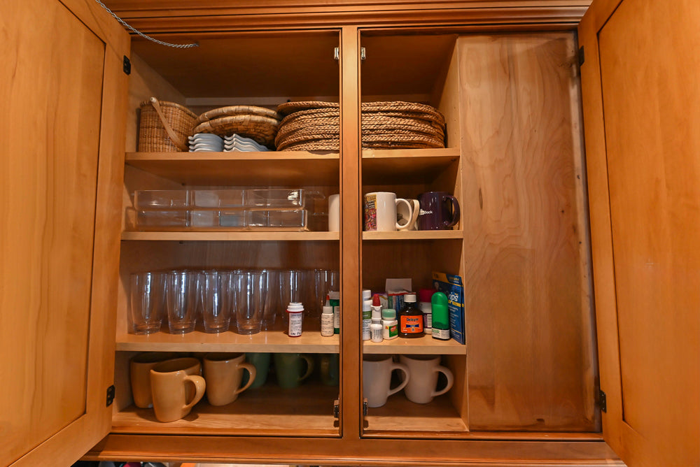 Large Traditional Wooden Kitchen with Island, Desk Area and Appliances