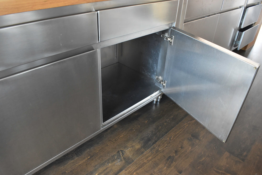 Custom Stainless Steel Commercial Kitchen with Island
