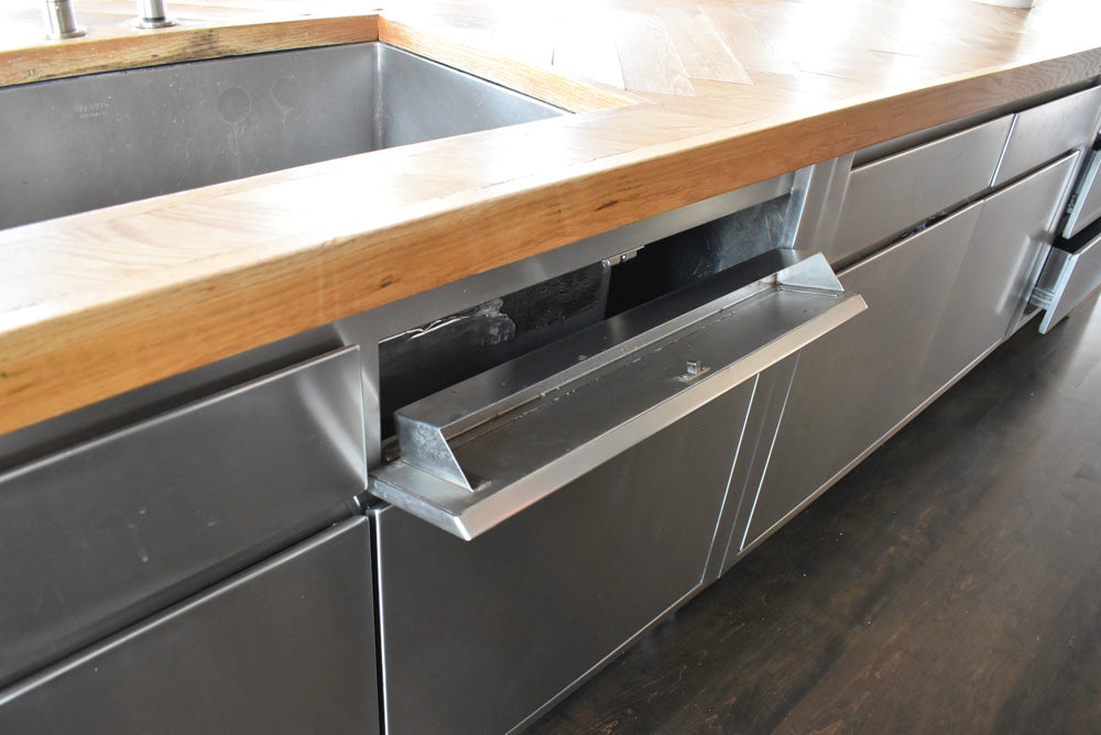 Custom Stainless Steel Commercial Kitchen with Island