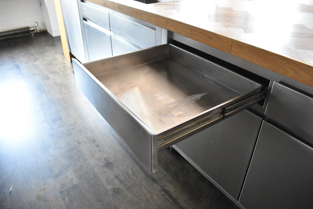 Custom Stainless Steel Commercial Kitchen with Island