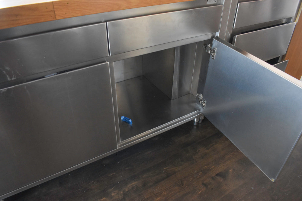 Custom Stainless Steel Commercial Kitchen with Island