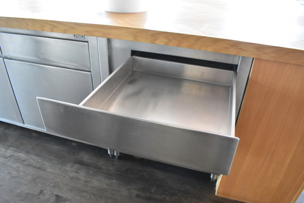 Custom Stainless Steel Commercial Kitchen with Island