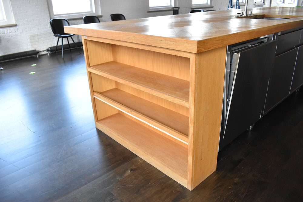 Custom Stainless Steel Commercial Kitchen with Island 