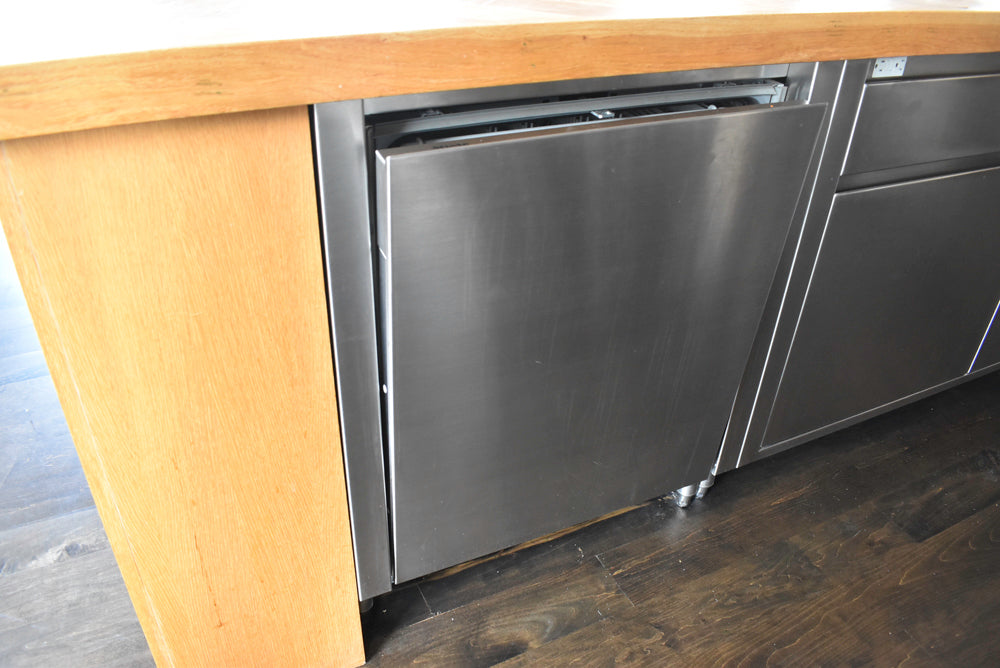 Custom Stainless Steel Commercial Kitchen with Island 