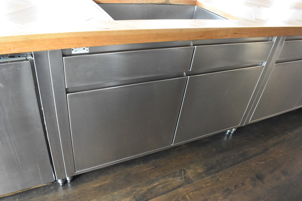 Custom Stainless Steel Commercial Kitchen with Island