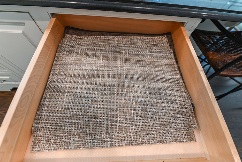 Signature Custom Cabinetry Traditional White Kitchen with Island, Desk Area & Appliances