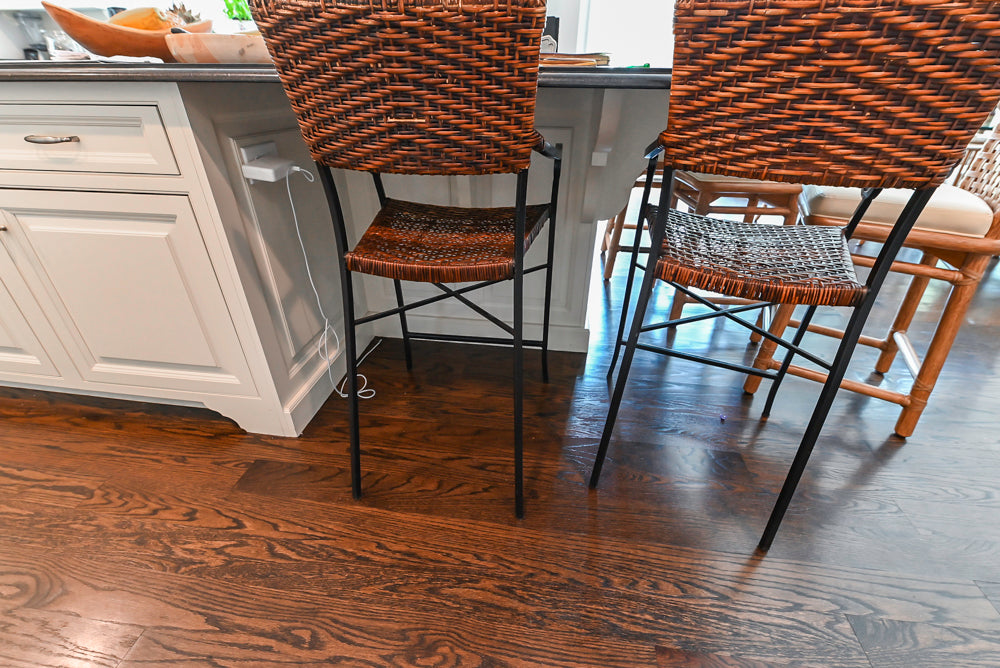 Signature Custom Cabinetry Traditional White Kitchen with Island, Desk Area & Appliances