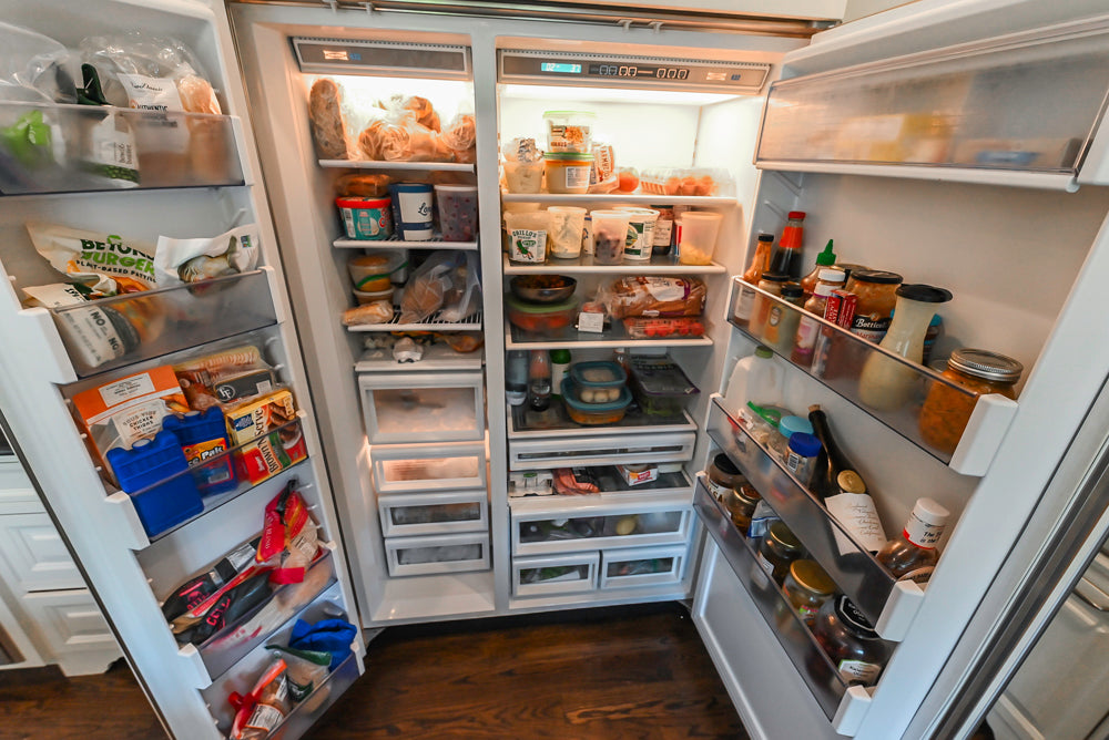 Signature Custom Cabinetry Traditional White Kitchen with Island, Desk Area & Appliances