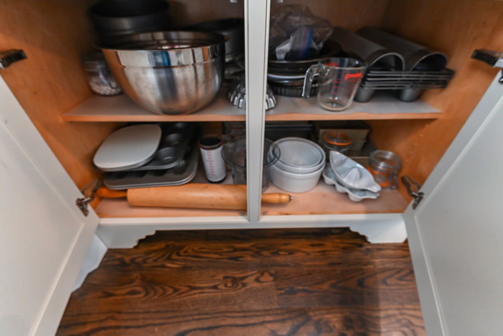Signature Custom Cabinetry Traditional White Kitchen with Island, Desk Area & Appliances