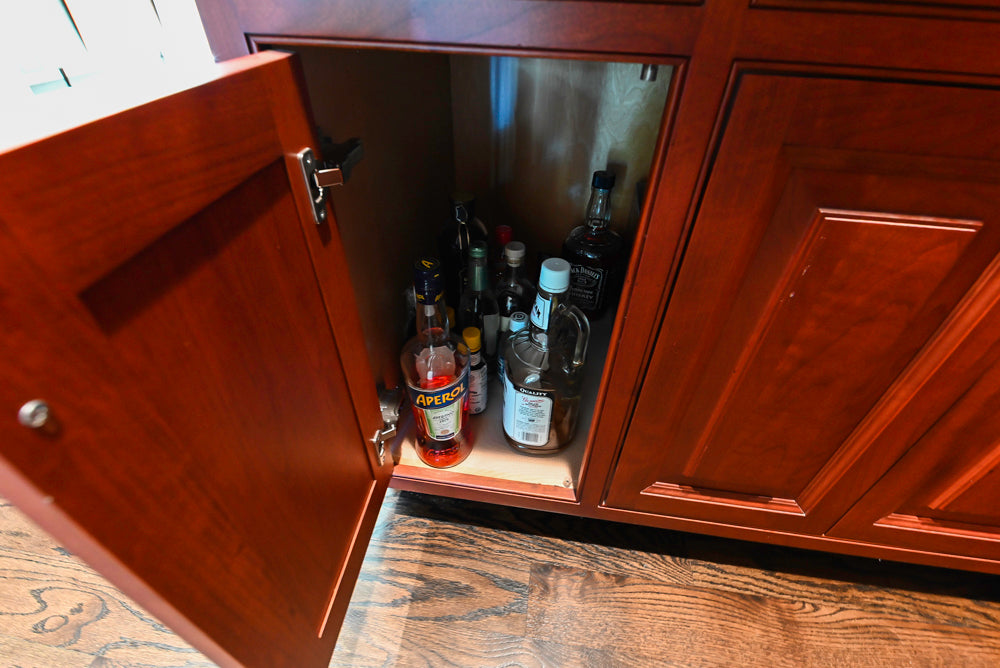 "Bordeaux Reserve" Traditional Butler’s Pantry with Sub-Zero Tall Wine Cooler