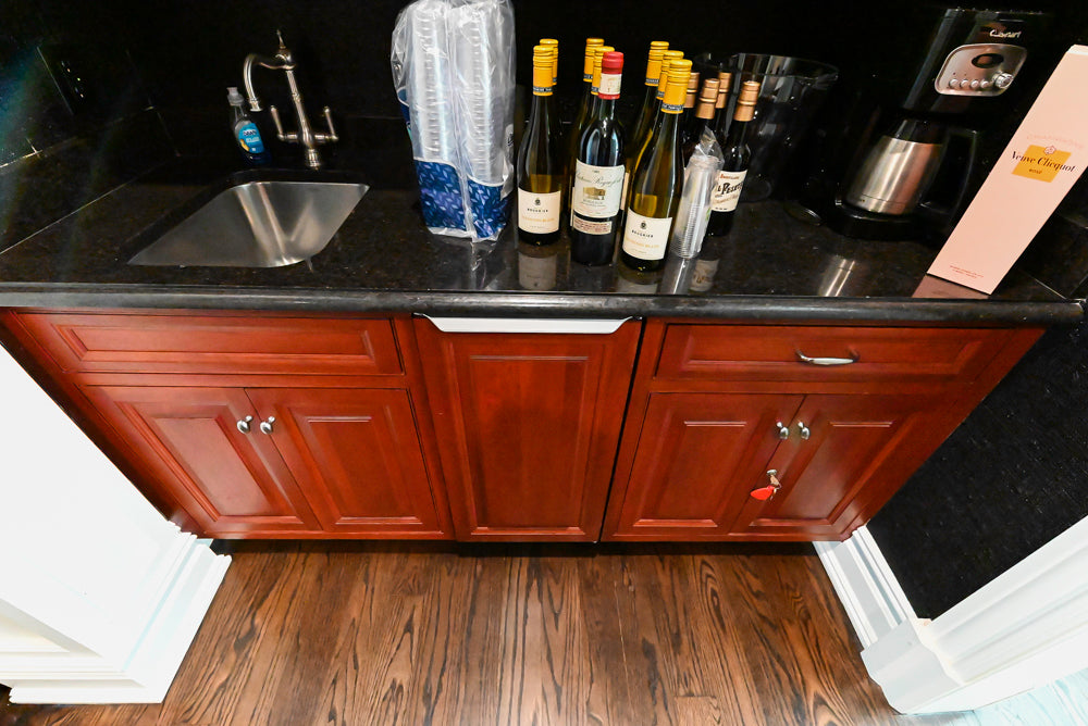 "Bordeaux Reserve" Traditional Butler’s Pantry with Sub-Zero Tall Wine Cooler
