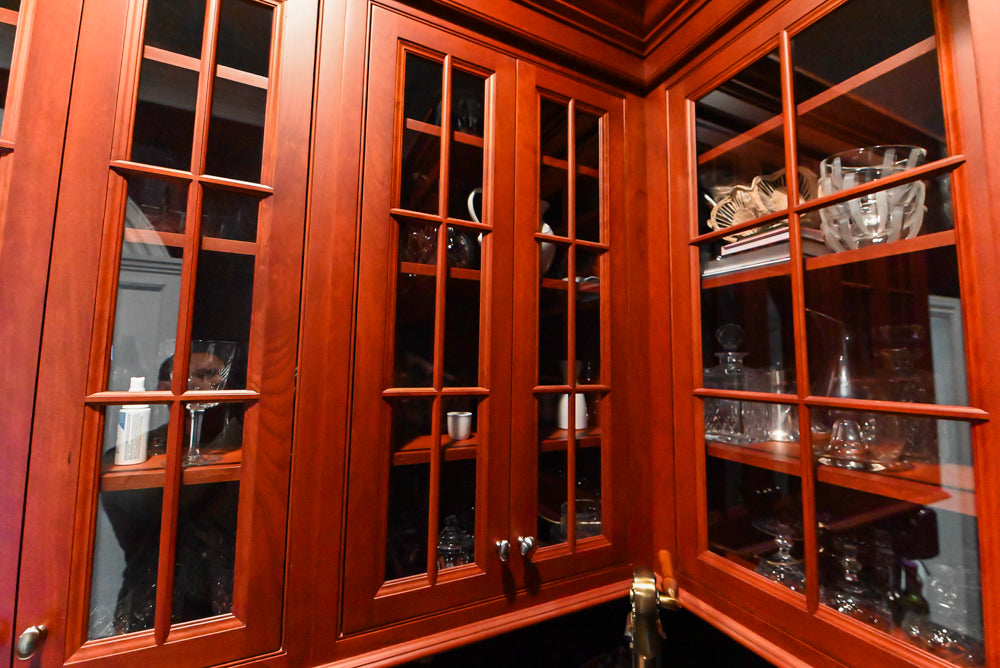 "Bordeaux Reserve" Traditional Butler’s Pantry with Sub-Zero Tall Wine Cooler