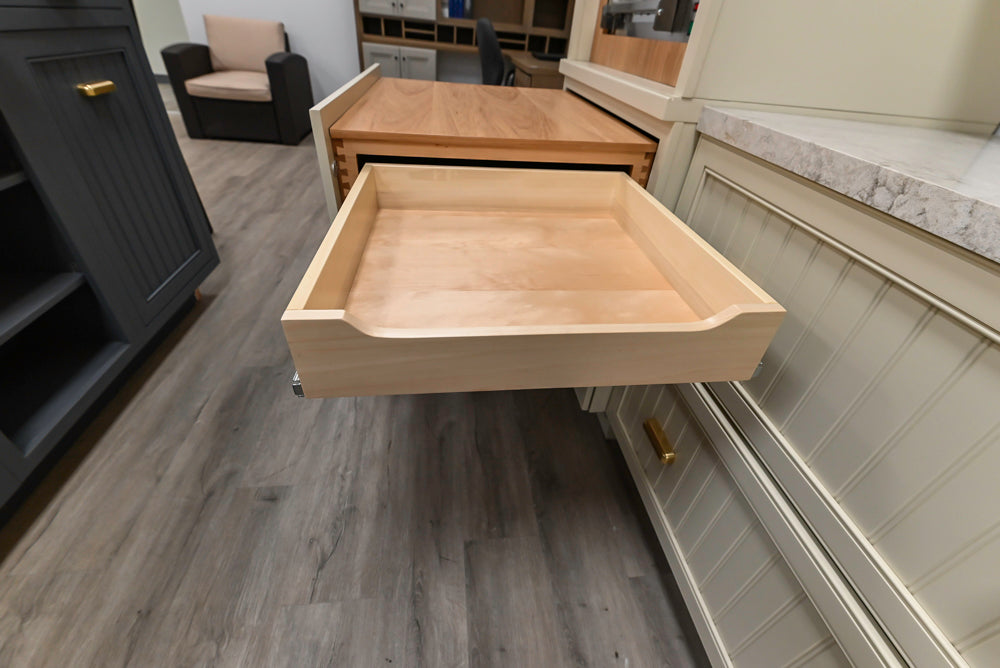 Covered Bridge Two-Tone Traditional Kitchen with Island