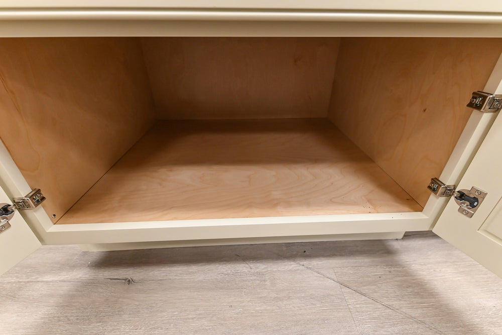 Covered Bridge Two-Tone Traditional Kitchen with Island