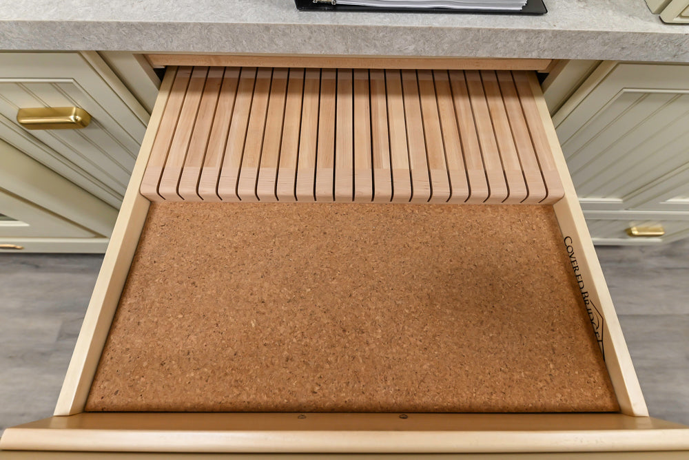 Covered Bridge Two-Tone Traditional Kitchen with Island
