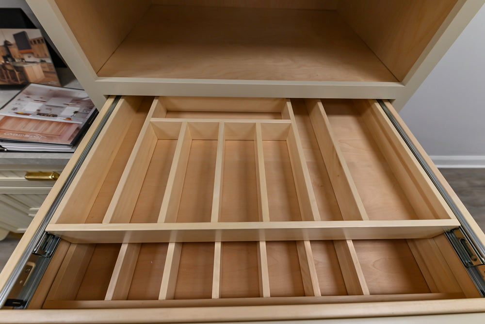 Covered Bridge Two-Tone Traditional Kitchen with Island