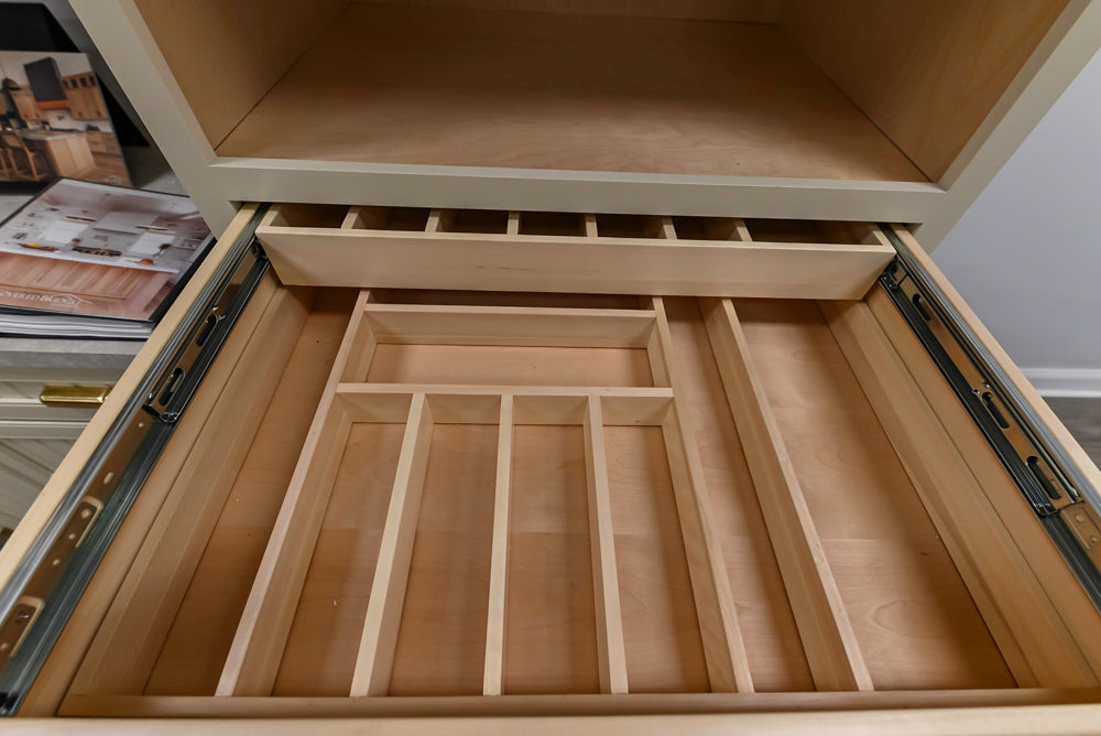 Covered Bridge Two-Tone Traditional Kitchen with Island