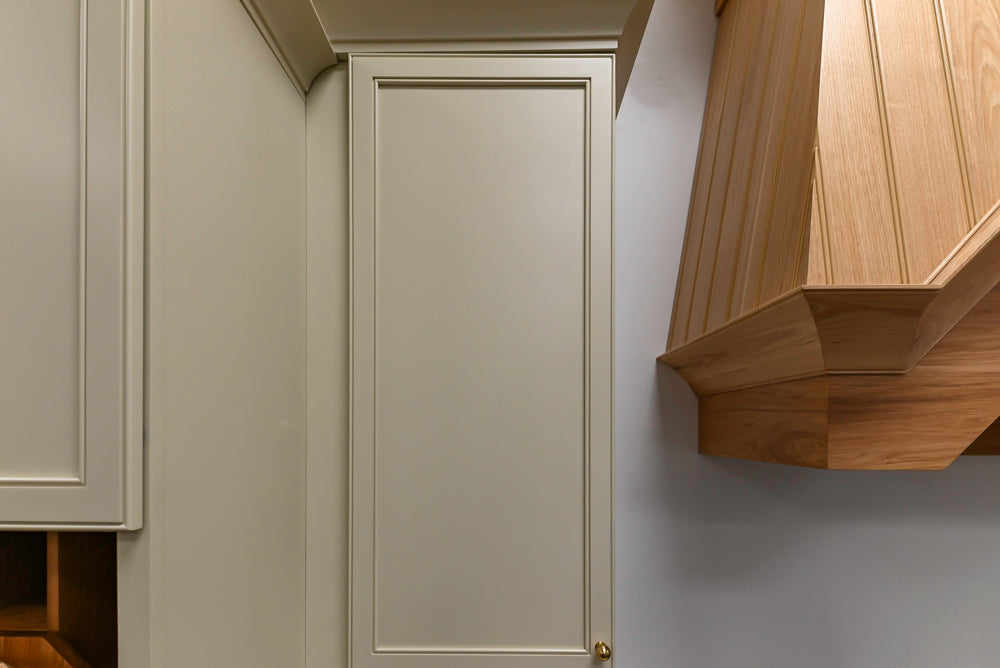 Covered Bridge Two-Tone Traditional Kitchen with Island