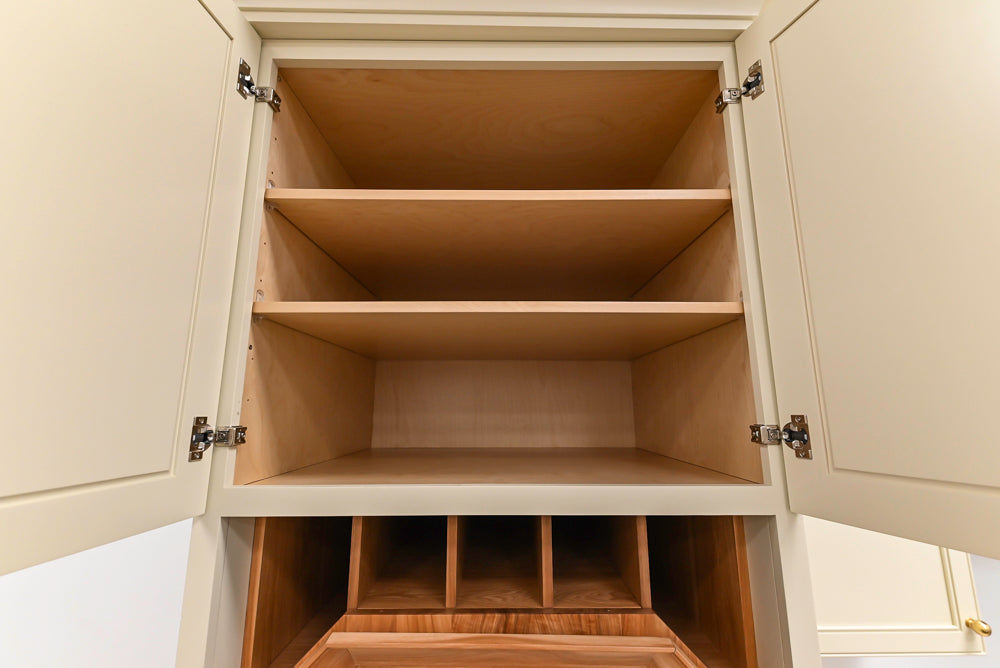 Covered Bridge Two-Tone Traditional Kitchen with Island