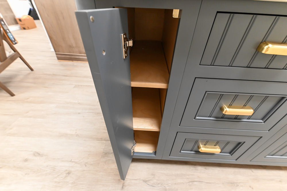 Covered Bridge Two-Tone Traditional Kitchen with Island