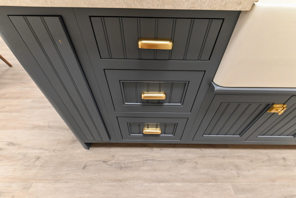 Covered Bridge Two-Tone Traditional Kitchen with Island