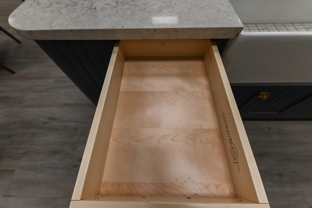 Covered Bridge Two-Tone Traditional Kitchen with Island