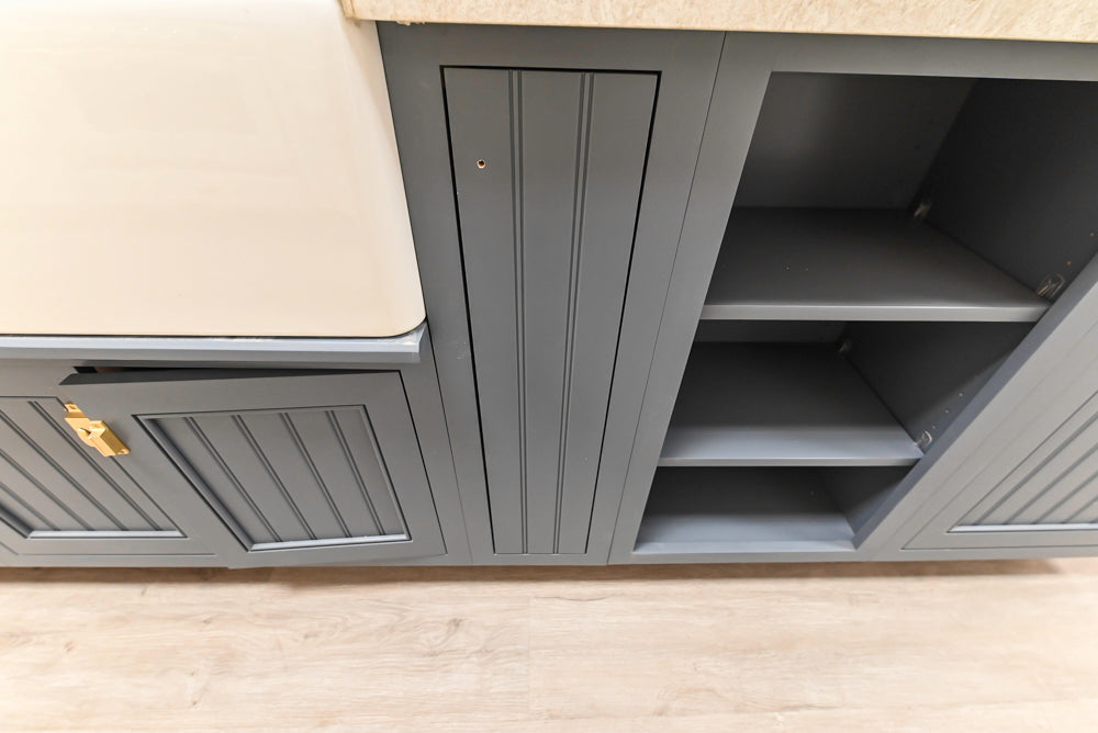 Covered Bridge Two-Tone Traditional Kitchen with Island