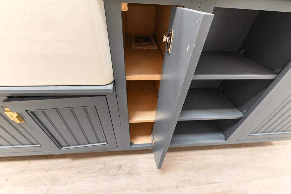 Covered Bridge Two-Tone Traditional Kitchen with Island