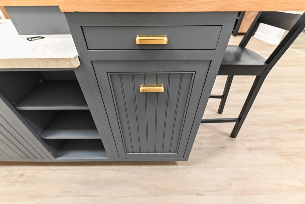 Covered Bridge Two-Tone Traditional Kitchen with Island