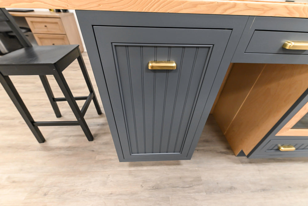 Covered Bridge Two-Tone Traditional Kitchen with Island