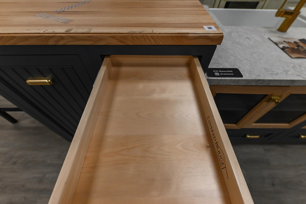 Covered Bridge Two-Tone Traditional Kitchen with Island