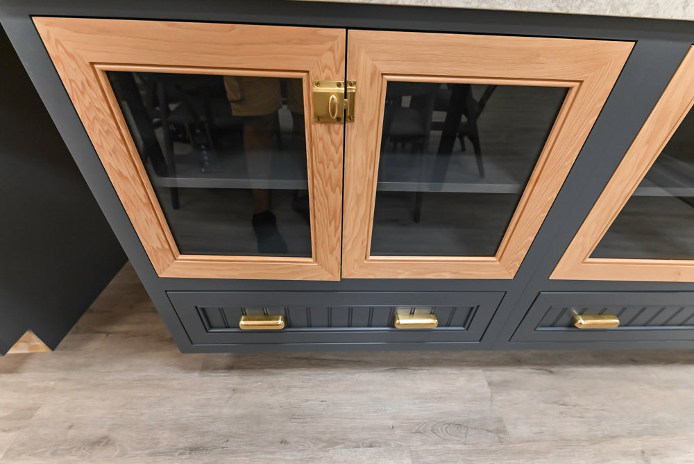 Covered Bridge Two-Tone Traditional Kitchen with Island