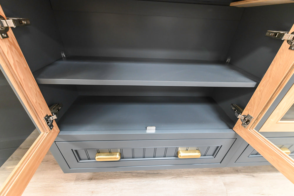 Covered Bridge Two-Tone Traditional Kitchen with Island