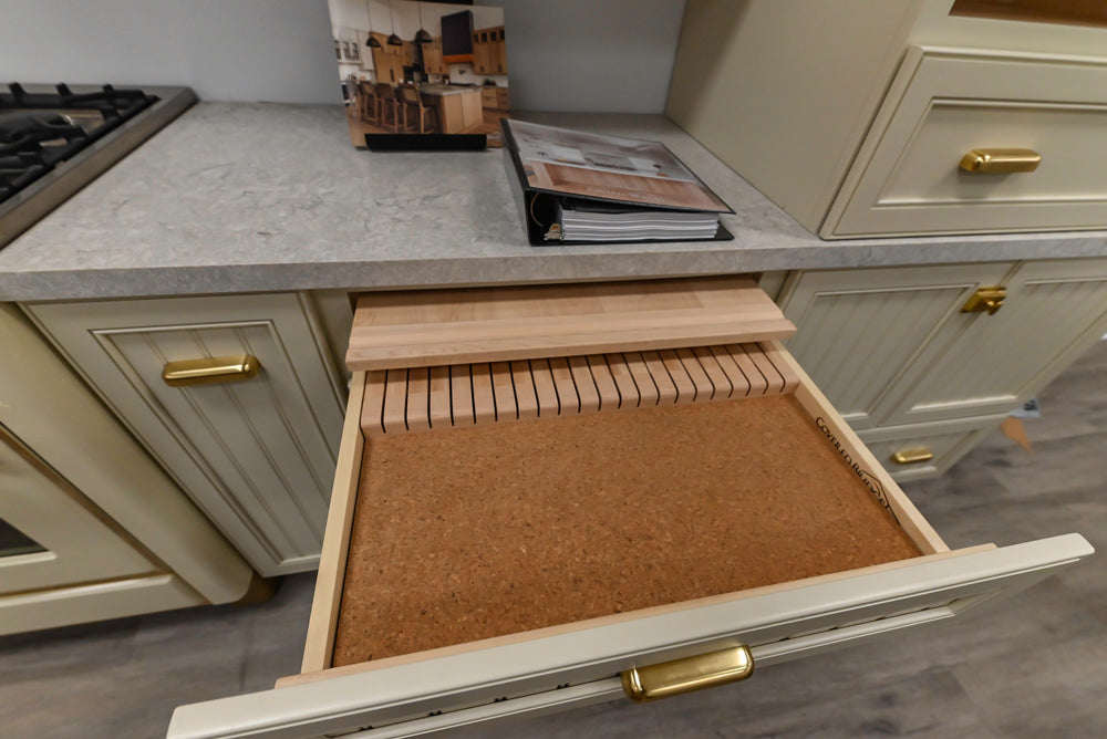 Covered Bridge Two-Tone Traditional Kitchen with Island