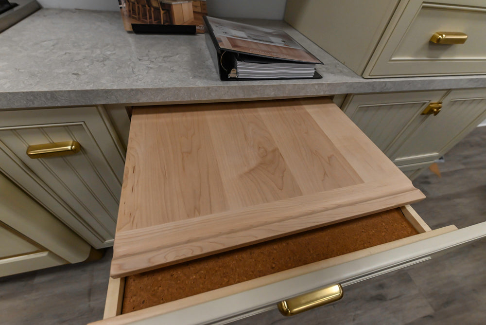 Covered Bridge Two-Tone Traditional Kitchen with Island