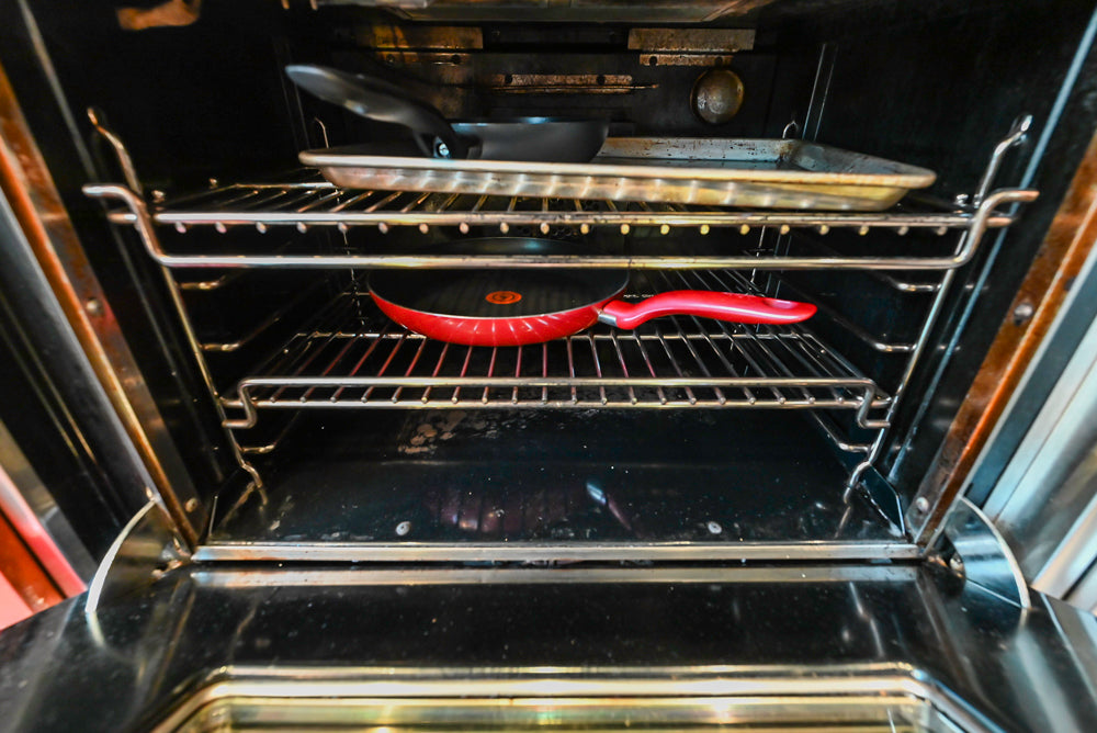 Stylish Dark Wooden Transitional Kitchen with Appliances & Island