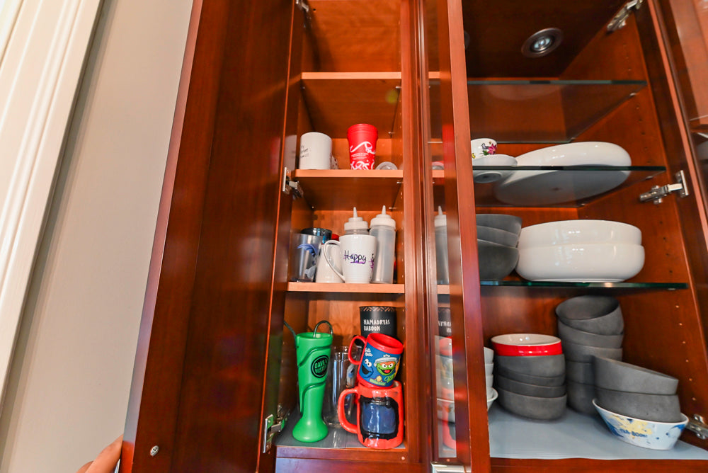 Stylish Dark Wooden Transitional Kitchen with Appliances & Island