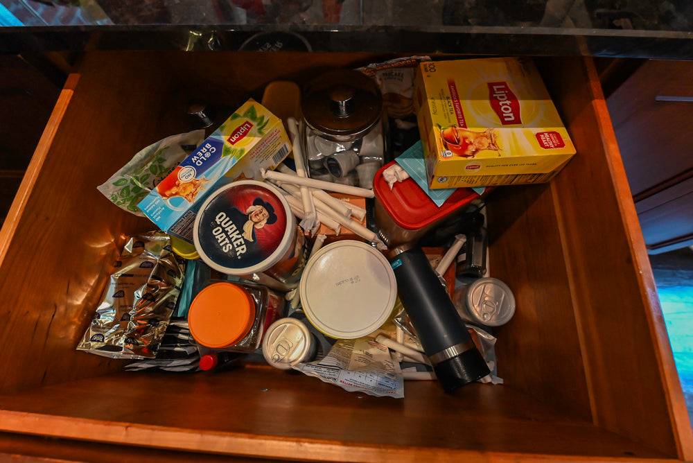 Stylish Dark Wooden Transitional Kitchen with Appliances & Island
