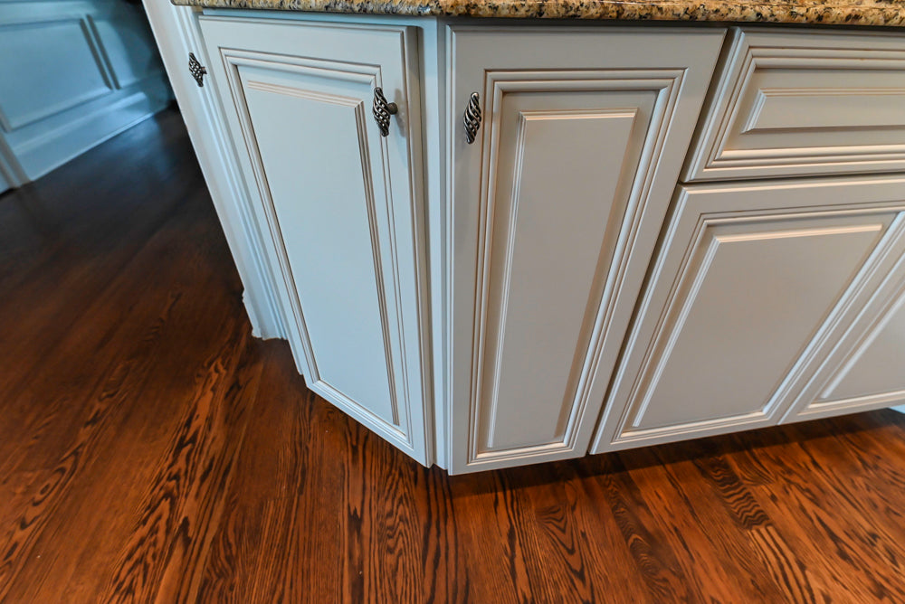 Oh My Omega: Traditional White Kitchen with Pantry, Desk Area & Appliances