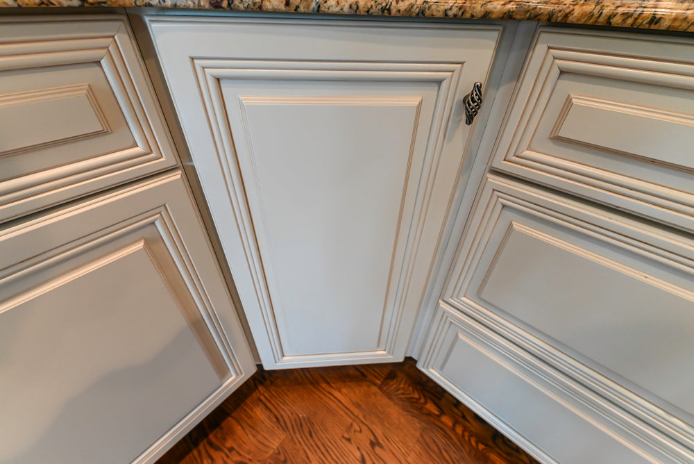 Oh My Omega: Traditional White Kitchen with Pantry, Desk Area & Appliances