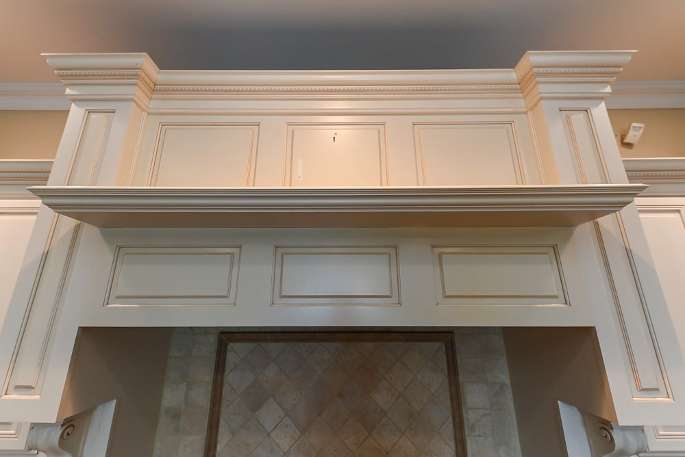 Oh My Omega: Traditional White Kitchen with Pantry, Desk Area & Appliances