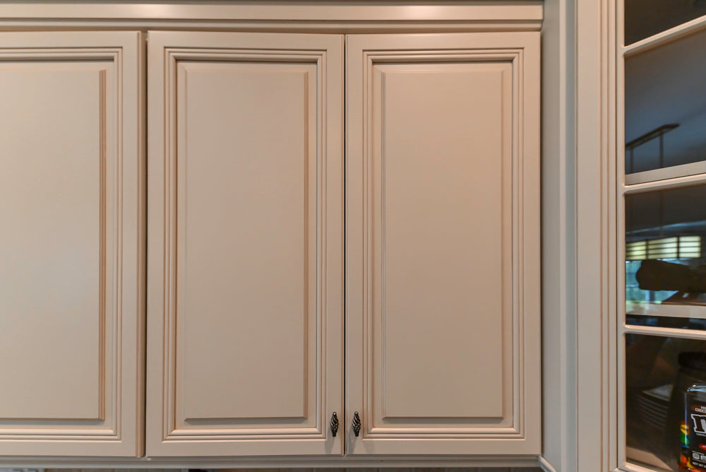 Oh My Omega: Traditional White Kitchen with Pantry, Desk Area & Appliances