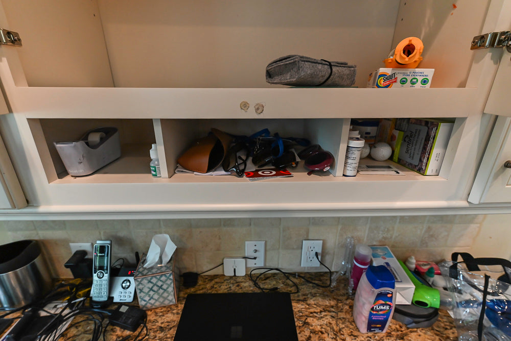 Oh My Omega: Traditional White Kitchen with Pantry, Desk Area & Appliances