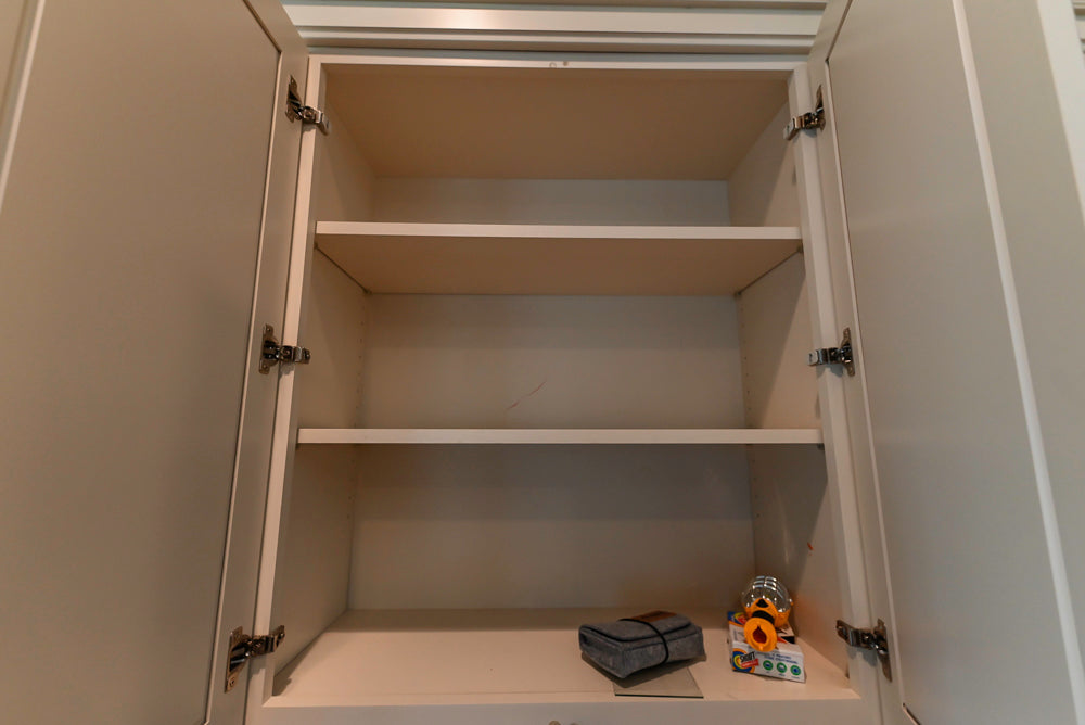 Oh My Omega: Traditional White Kitchen with Pantry, Desk Area & Appliances